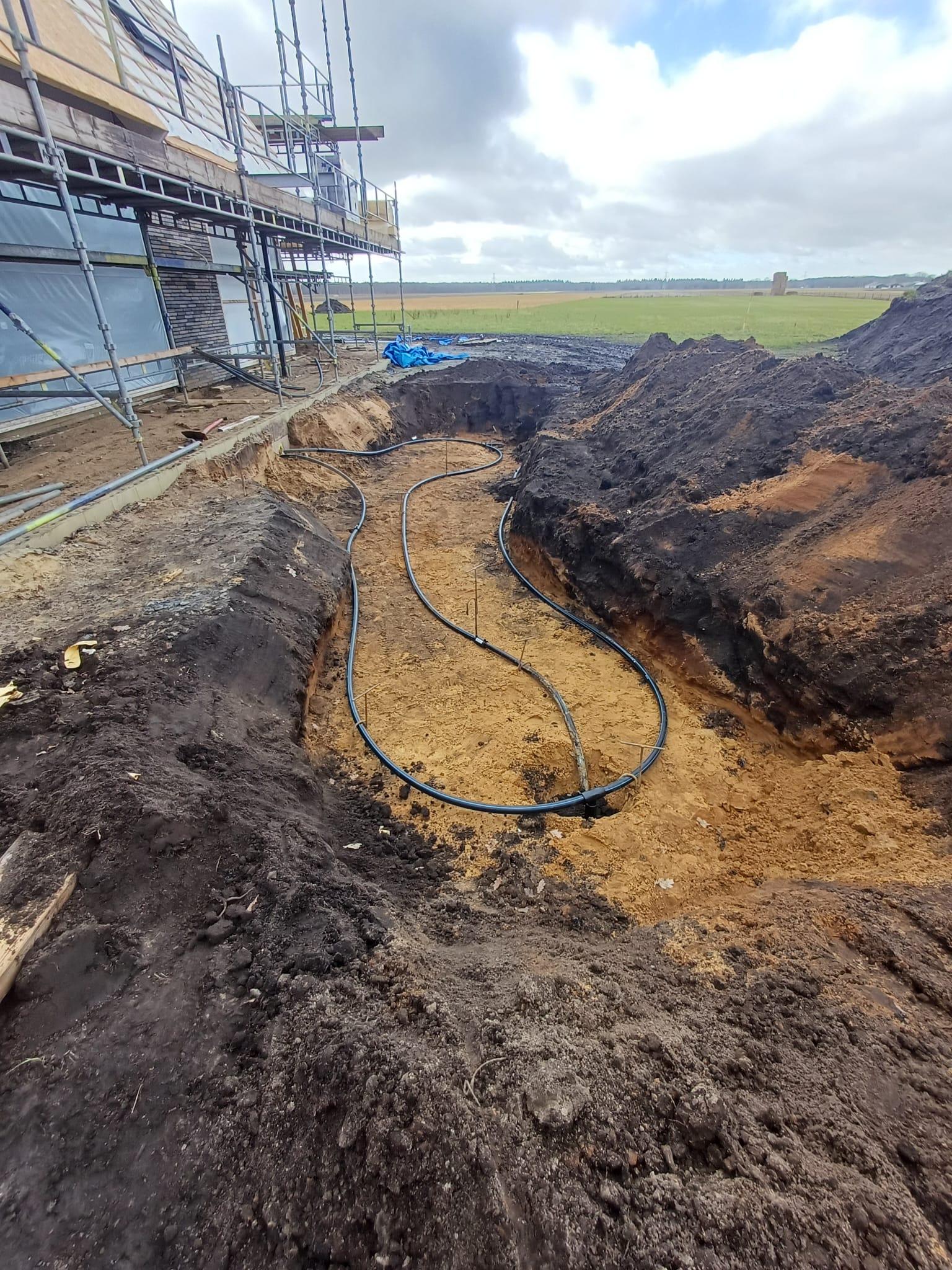 Gesloten aardwarmte systeem installatie